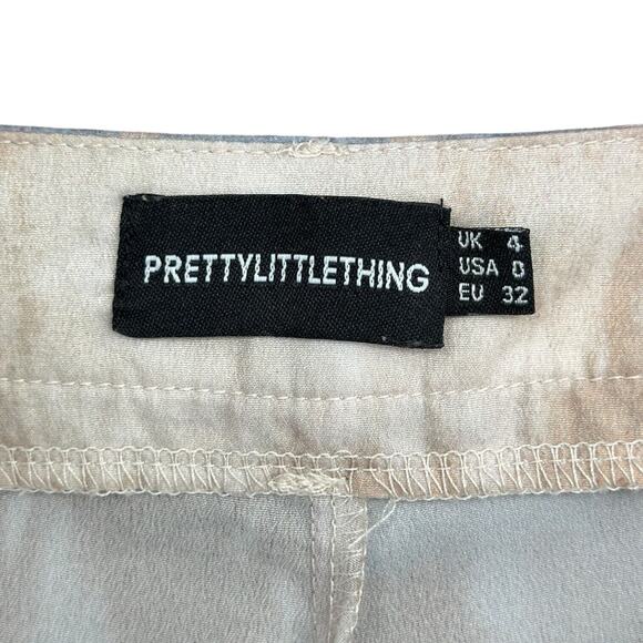 PrettyLittleThing Womens Tie-dye Wide Leg High Rise Palazzo Pants Size 0 - Picture 3 of 7